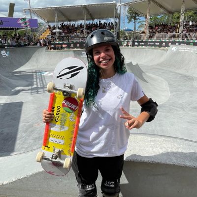 Atleta Mormaii, Sofia Godoy brilha e conquista título do Skate Park no STU Criciúma